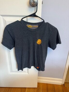 Aviator Nation Smiley Patch Navy Tee - XS